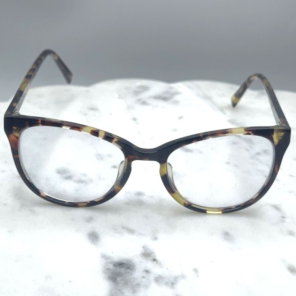 Warby Parker SHEA M LBF Burnt Lemon Cat Eye Tortoise Glasses Frame Onl 51-18-140 - Picture 2 of 9